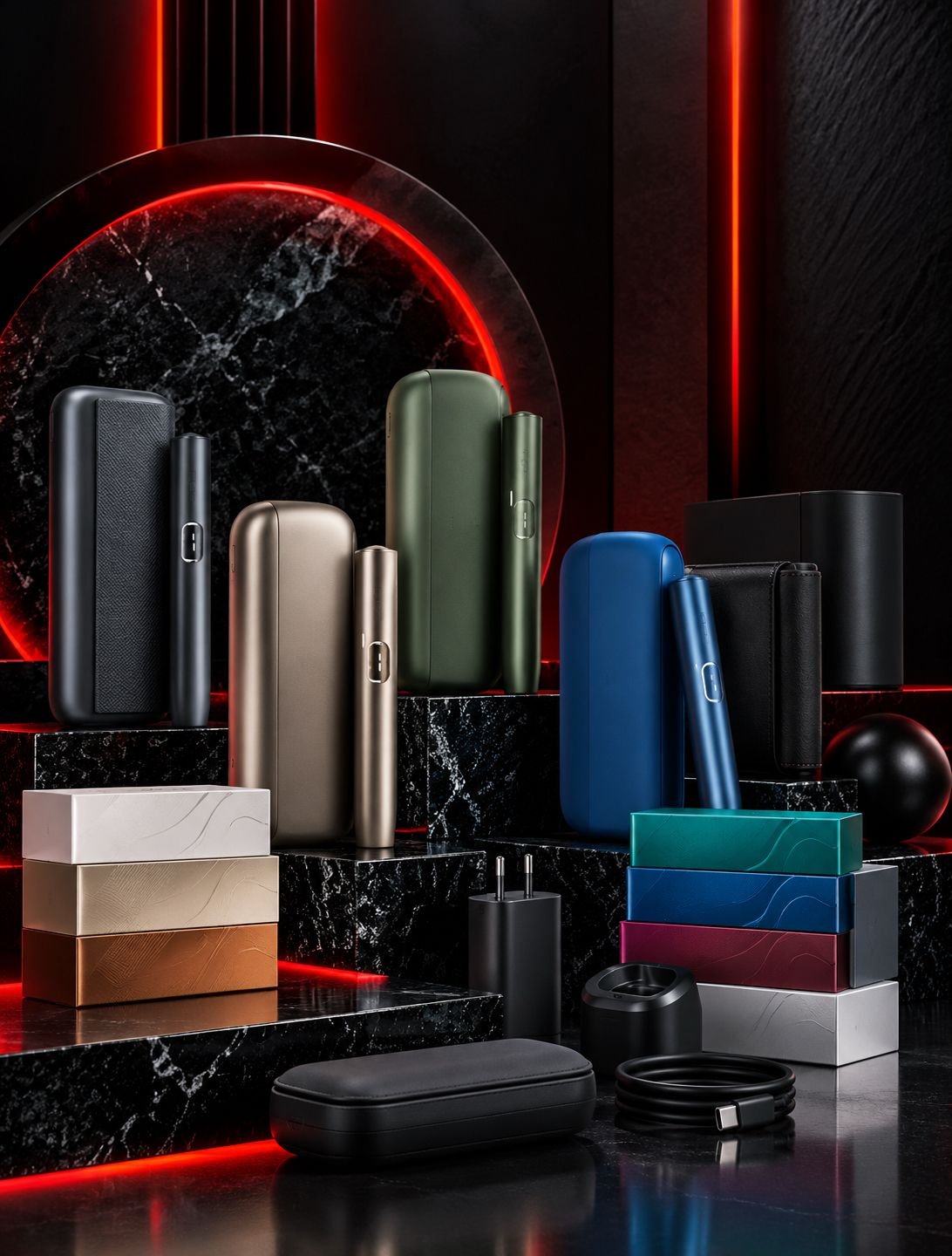 Heated tobacco devices and accessories